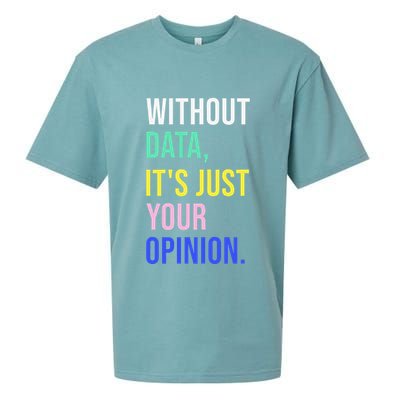 Data Analyst Statistics Statistician Funny Data Engineer Sueded Cloud Jersey T-Shirt