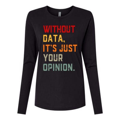 Data Analyst Statistic Statistician Funny Data Engineer Nerd Womens Cotton Relaxed Long Sleeve T-Shirt