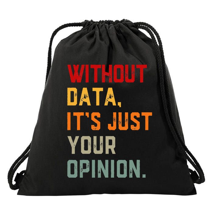 Data Analyst Statistic Statistician Funny Data Engineer Nerd Drawstring Bag