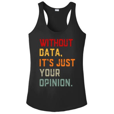 Data Analyst Statistic Statistician Funny Data Engineer Nerd Ladies PosiCharge Competitor Racerback Tank