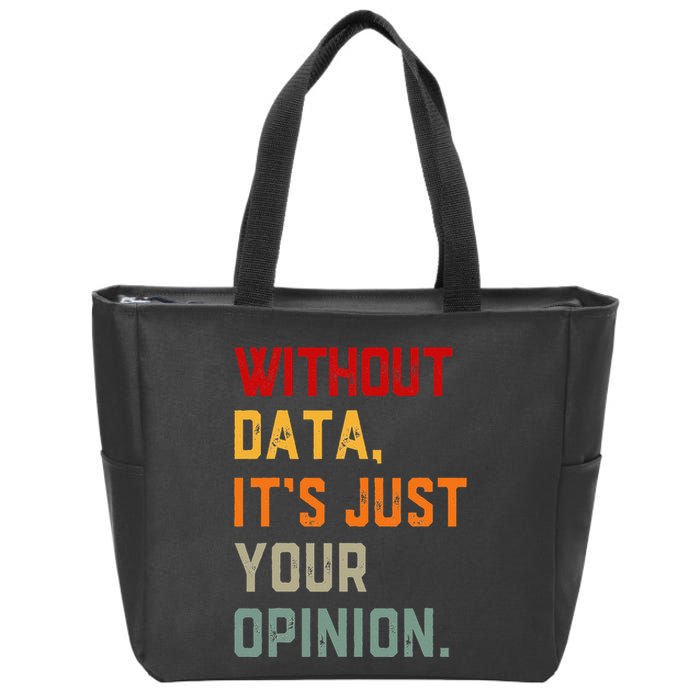 Data Analyst Statistic Statistician Funny Data Engineer Nerd Zip Tote Bag
