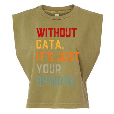 Data Analyst Statistic Statistician Funny Data Engineer Nerd Garment-Dyed Women's Muscle Tee