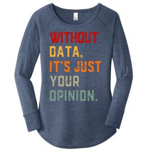 Data Analyst Statistic Statistician Funny Data Engineer Nerd Women's Perfect Tri Tunic Long Sleeve Shirt