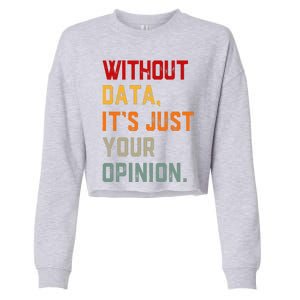 Data Analyst Statistic Statistician Funny Data Engineer Nerd Cropped Pullover Crew