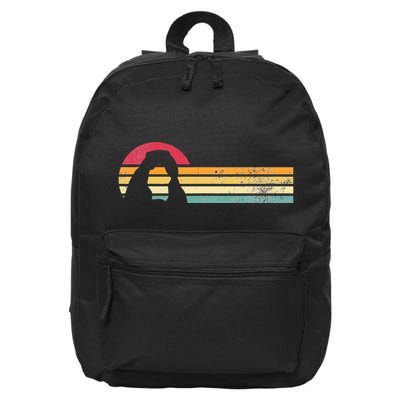 Delicate Arch Silhouette Arches National Park 16 in Basic Backpack