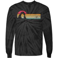 Delicate Arch Silhouette Arches National Park Tie-Dye Long Sleeve Shirt