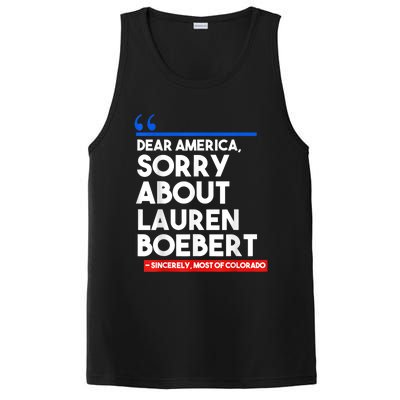 Dear America Sorry About Lauren Boebert PosiCharge Competitor Tank