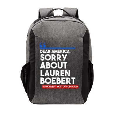 Dear America Sorry About Lauren Boebert Vector Backpack