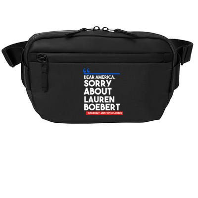 Dear America Sorry About Lauren Boebert Crossbody Pack