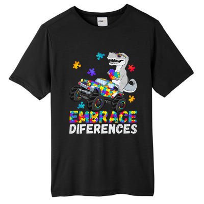 Dinosaur Autism Spectrum For autism mom Tall Fusion ChromaSoft Performance T-Shirt