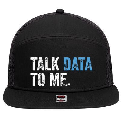 Data Analyst Scientist Statistic Statisticians Data Engineer 7 Panel Mesh Trucker Snapback Hat