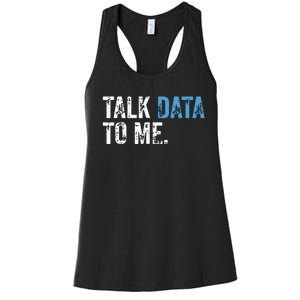 Data Analyst Scientist Statistic Statisticians Data Engineer Women's Racerback Tank