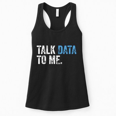 Data Analyst Scientist Statistic Statisticians Data Engineer Women's Racerback Tank