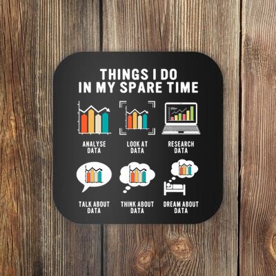 Data Analyst Statistic Scientist Funny Data Engineer Nerd Coaster
