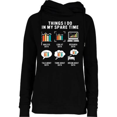 Data Analyst Statistic Scientist Funny Data Engineer Nerd Womens Funnel Neck Pullover Hood