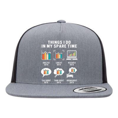 Data Analyst Statistic Scientist Funny Data Engineer Nerd Flat Bill Trucker Hat