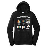 Data Analyst Statistic Scientist Funny Data Engineer Nerd Women's Pullover Hoodie