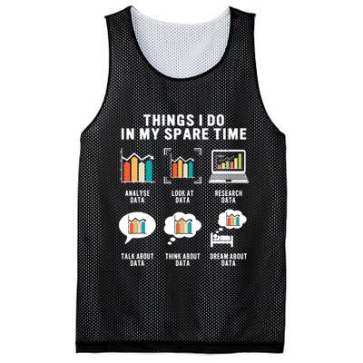 Data Analyst Statistic Scientist Funny Data Engineer Nerd Mesh Reversible Basketball Jersey Tank