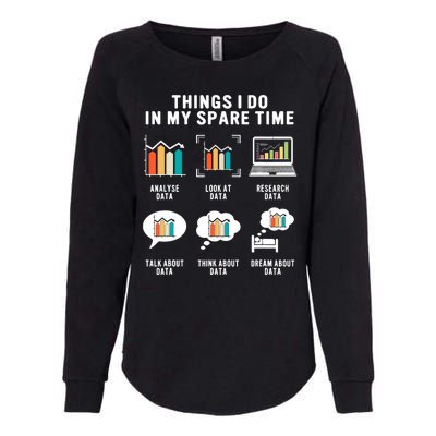 Data Analyst Statistic Scientist Funny Data Engineer Nerd Womens California Wash Sweatshirt