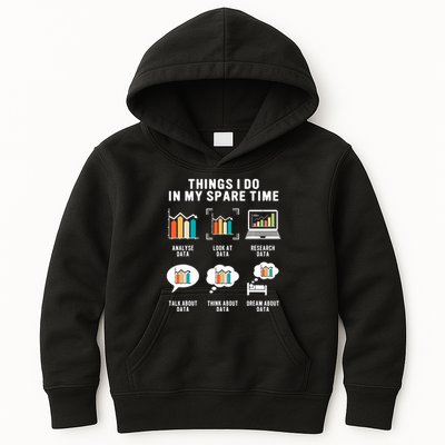 Data Analyst Statistic Scientist Funny Data Engineer Nerd Kids Hoodie