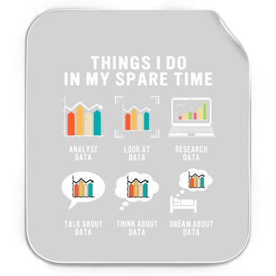 Data Analyst Statistic Scientist Funny Data Engineer Nerd Permanent Decal Sticker