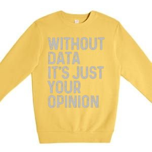 Data Analyst Statistic Statistician Funny Data Engineer Nerd Premium Crewneck Sweatshirt