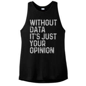 Data Analyst Statistic Statistician Funny Data Engineer Nerd Ladies PosiCharge Tri-Blend Wicking Tank