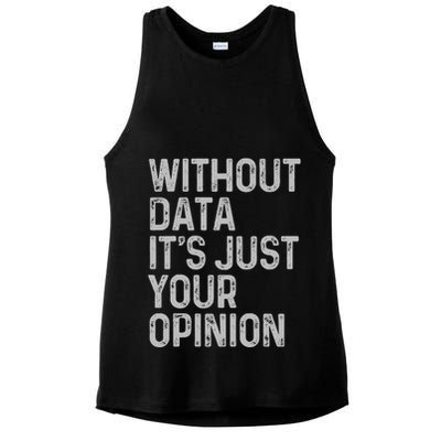 Data Analyst Statistic Statistician Funny Data Engineer Nerd Ladies PosiCharge Tri-Blend Wicking Tank