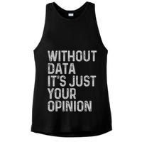 Data Analyst Statistic Statistician Funny Data Engineer Nerd Ladies PosiCharge Tri-Blend Wicking Tank
