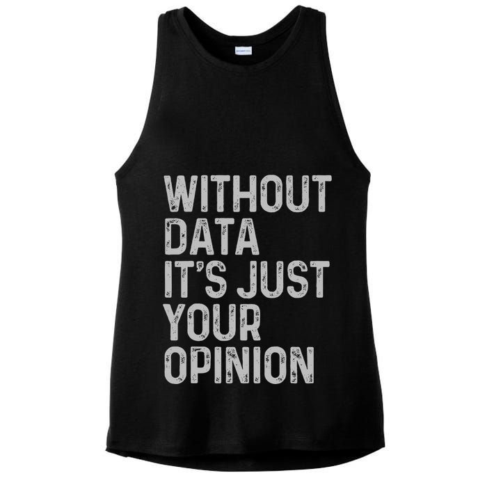 Data Analyst Statistic Statistician Funny Data Engineer Nerd Ladies PosiCharge Tri-Blend Wicking Tank