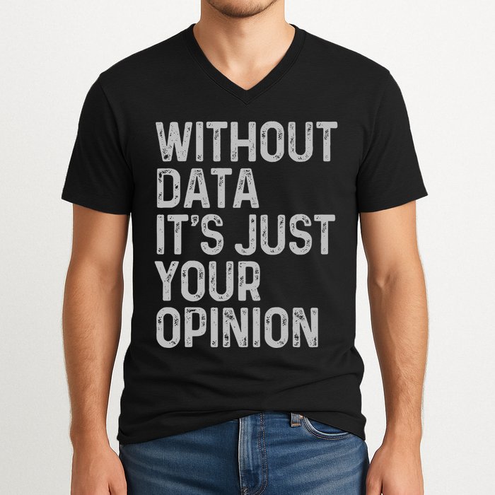 Data Analyst Statistic Statistician Funny Data Engineer Nerd V-Neck T-Shirt