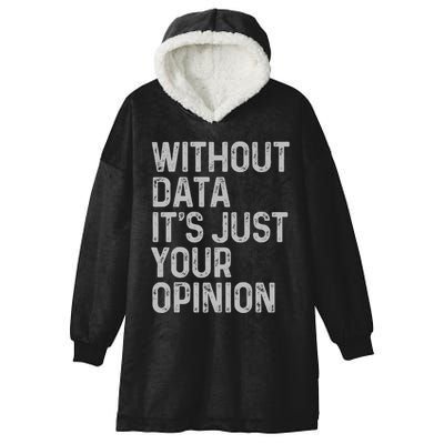 Data Analyst Statistic Statistician Funny Data Engineer Nerd Hooded Wearable Blanket