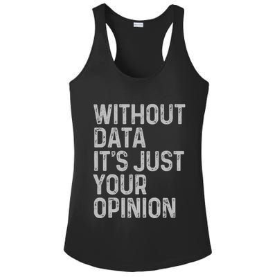 Data Analyst Statistic Statistician Funny Data Engineer Nerd Ladies PosiCharge Competitor Racerback Tank