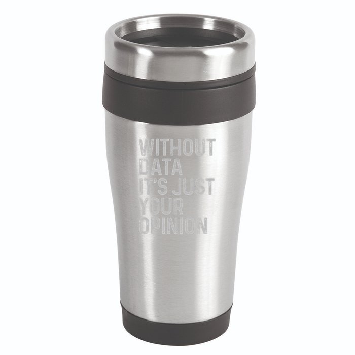 Data Analyst Statistic Statistician Funny Data Engineer Nerd 16oz Travel Tumbler