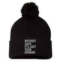 Data Analyst Statistic Statistician Funny Data Engineer Nerd Pom Pom 12in Knit Beanie