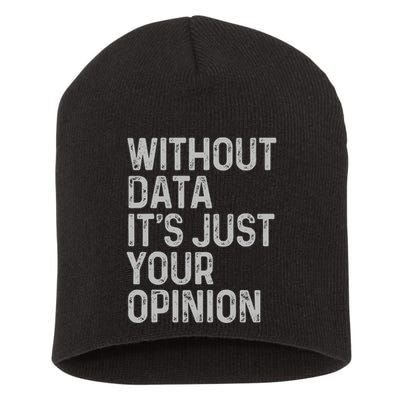 Data Analyst Statistic Statistician Funny Data Engineer Nerd Short Acrylic Beanie