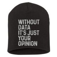 Data Analyst Statistic Statistician Funny Data Engineer Nerd Short Acrylic Beanie