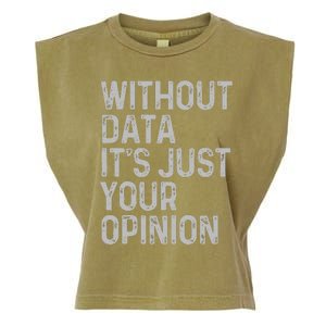 Data Analyst Statistic Statistician Funny Data Engineer Nerd Garment-Dyed Women's Muscle Tee