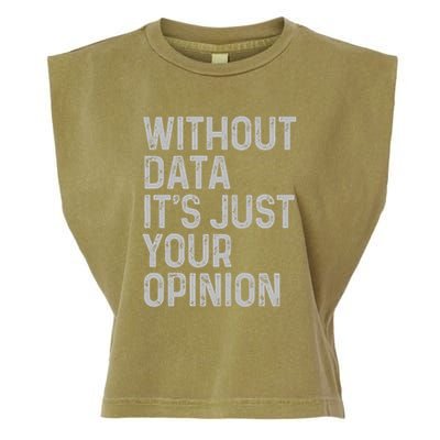 Data Analyst Statistic Statistician Funny Data Engineer Nerd Garment-Dyed Women's Muscle Tee
