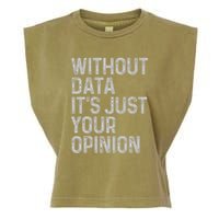 Data Analyst Statistic Statistician Funny Data Engineer Nerd Garment-Dyed Women's Muscle Tee