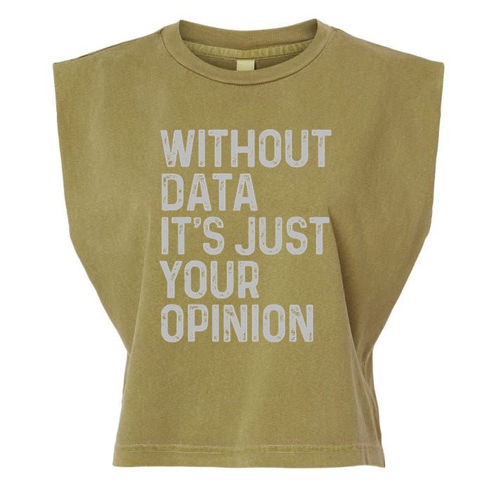 Data Analyst Statistic Statistician Funny Data Engineer Nerd Garment-Dyed Women's Muscle Tee