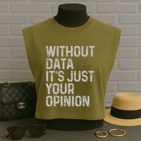 Data Analyst Statistic Statistician Funny Data Engineer Nerd Garment-Dyed Women's Muscle Tee