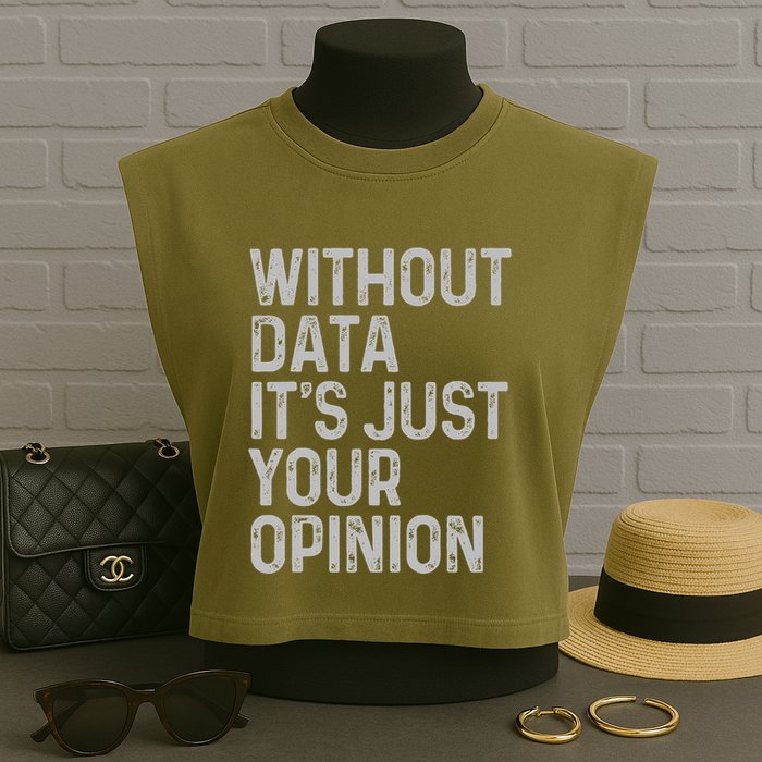 Data Analyst Statistic Statistician Funny Data Engineer Nerd Garment-Dyed Women's Muscle Tee
