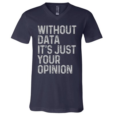 Data Analyst Statistic Statistician Funny Data Engineer Nerd V-Neck T-Shirt