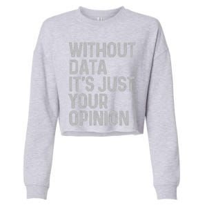 Data Analyst Statistic Statistician Funny Data Engineer Nerd Cropped Pullover Crew