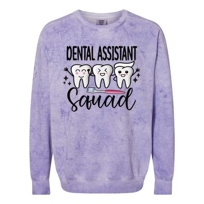 Dental Assistant Squad Dental Assistant Crew Gift Colorblast Crewneck Sweatshirt