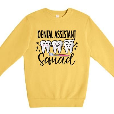 Dental Assistant Squad Dental Assistant Crew Gift Premium Crewneck Sweatshirt