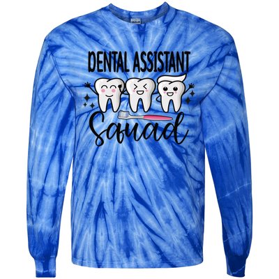 Dental Assistant Squad Dental Assistant Crew Gift Tie-Dye Long Sleeve Shirt