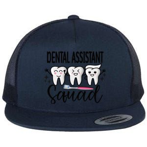 Dental Assistant Squad Dental Assistant Crew Gift Flat Bill Trucker Hat