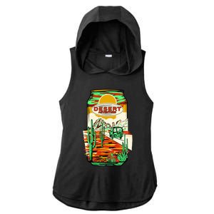 Desert Adventure Soda Can Ladies PosiCharge Tri-Blend Wicking Draft Hoodie Tank